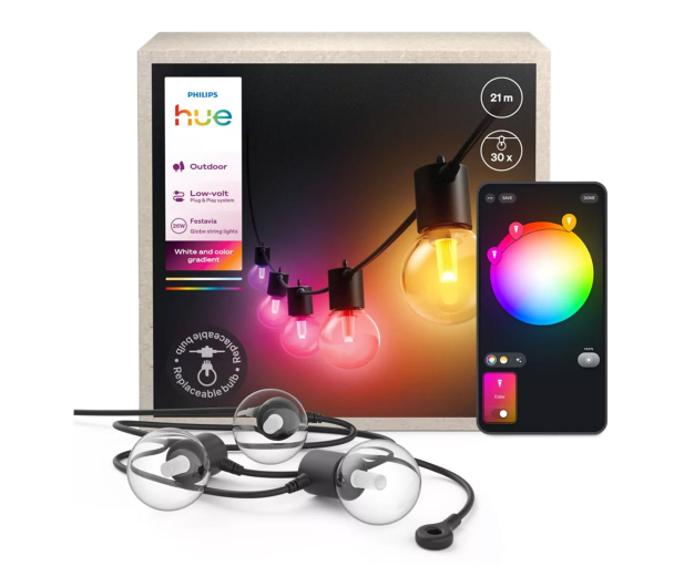 Philips Hue Festavia girlanda ogrodowa 21m 30 żarówek - 1490255 - zdjęcie 4